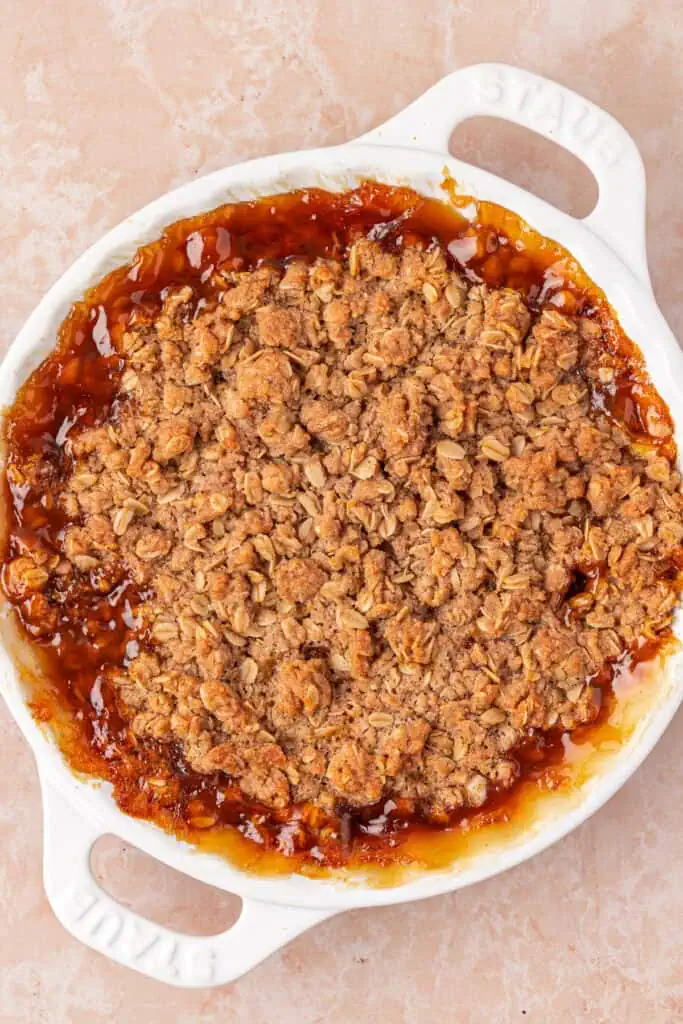 baked peach crisp