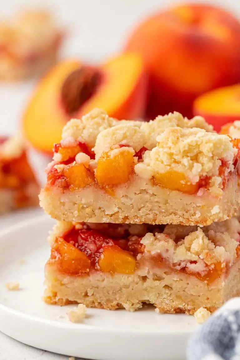 Peach Crumb Bars