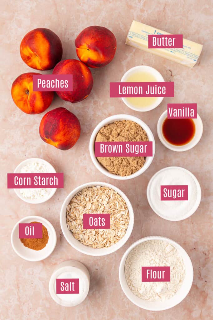 peach crisp ingredients