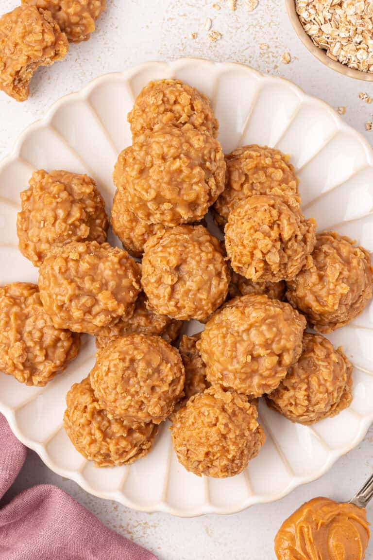 No Bake Peanut Butter Cookies