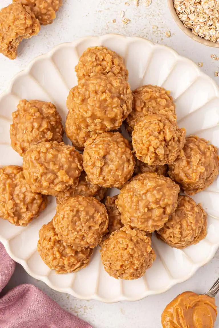 No Bake Peanut Butter Cookies