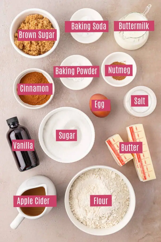 apple cider donuts ingredients