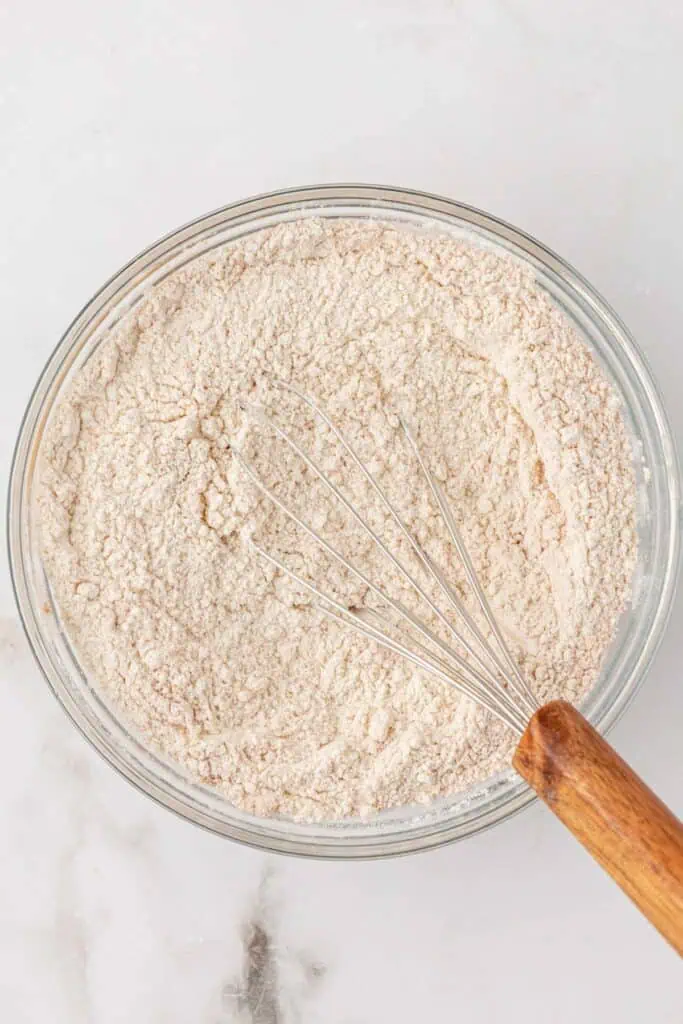 cookie dry ingredients in a bowl