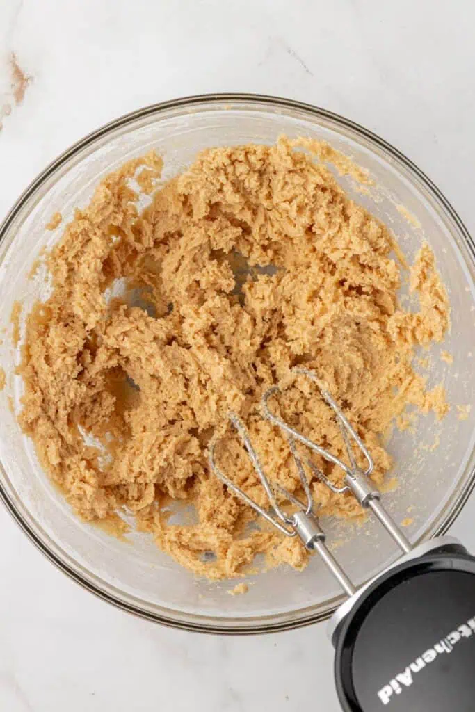 butter and sugars creamed together