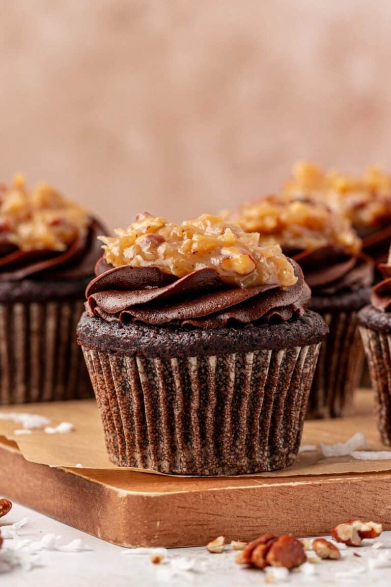 German Chocolate Cupcakes