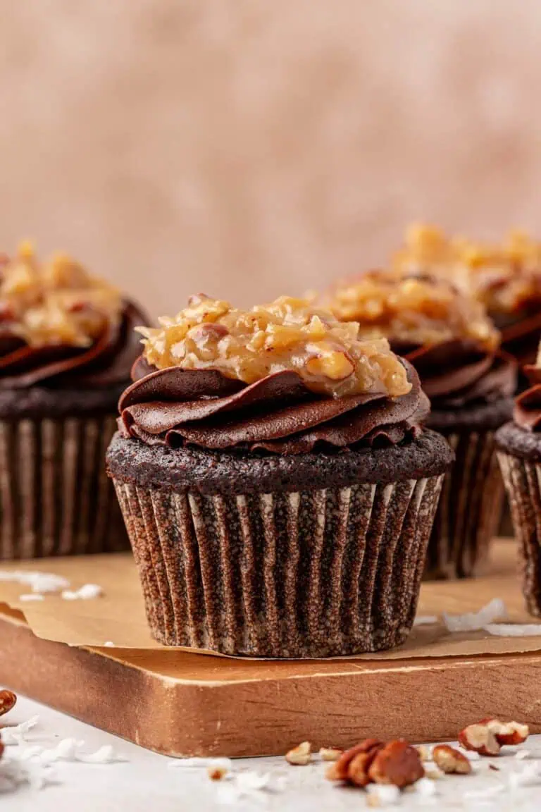 German Chocolate Cupcakes