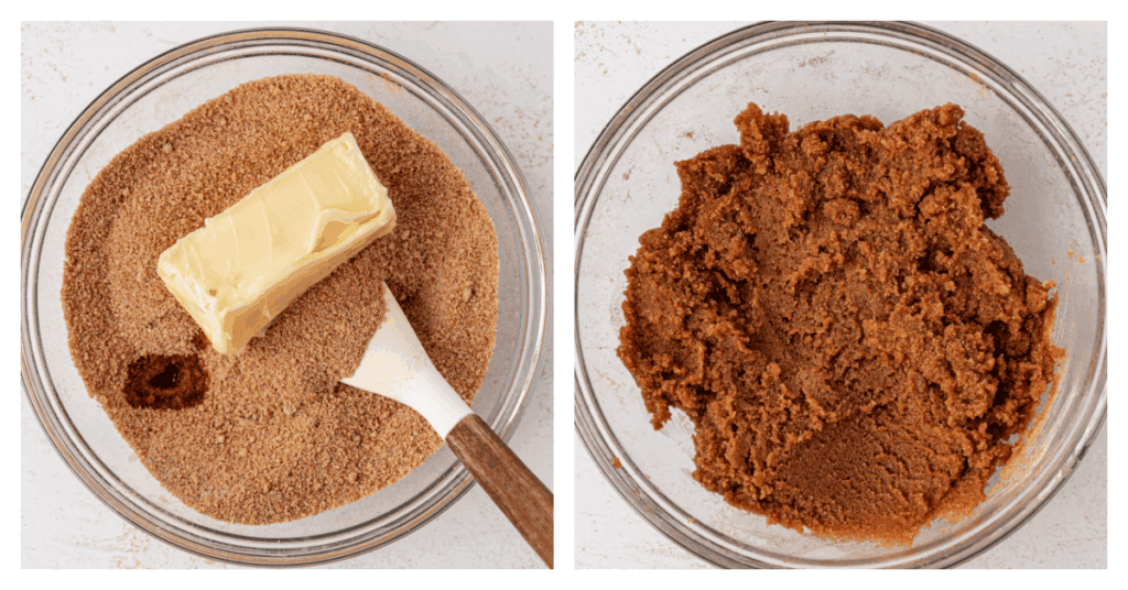 butter added to cinnamon filling