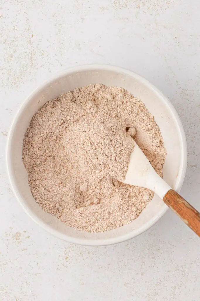 crumble topping ingredients in a bowl