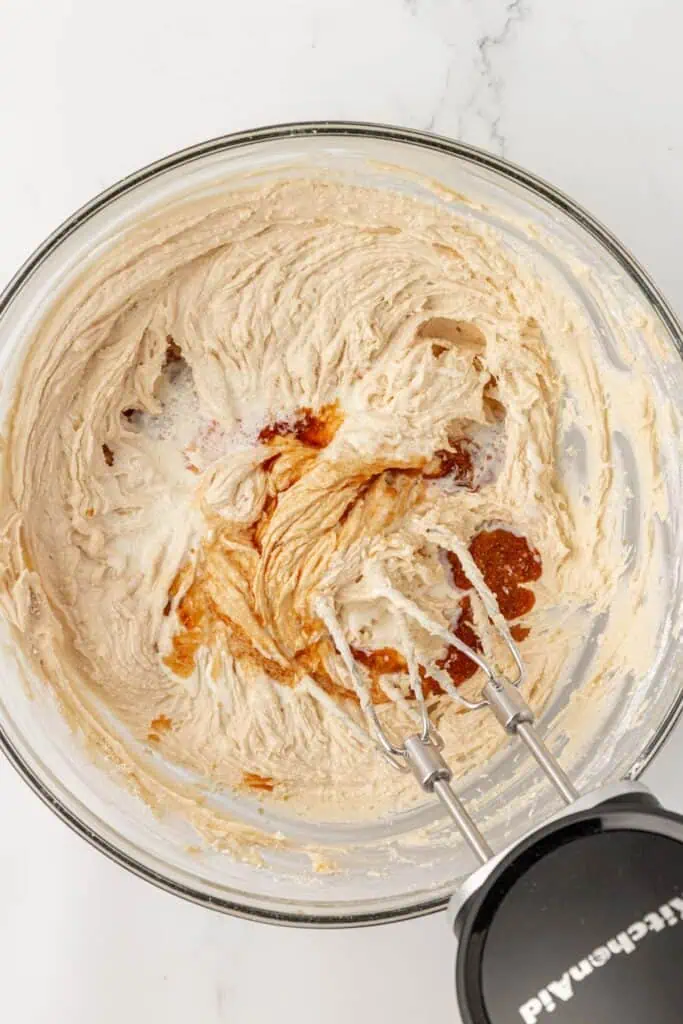 vanilla added to brown sugar buttercream