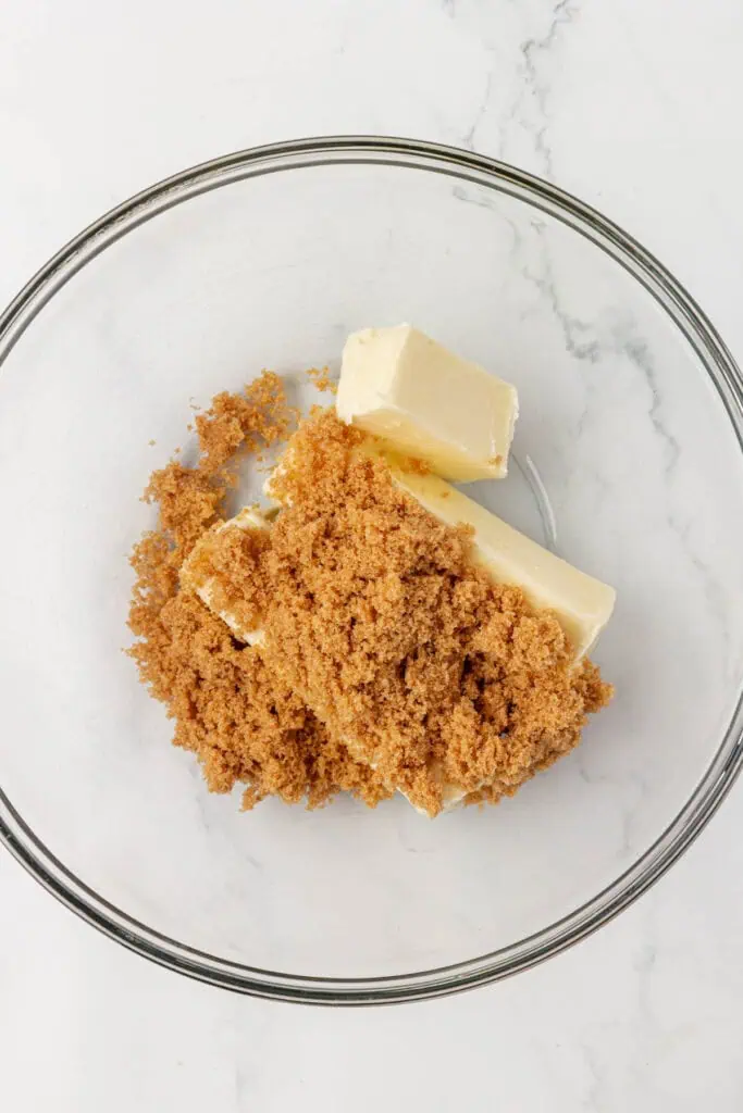 brown sugar and butter in a bowl
