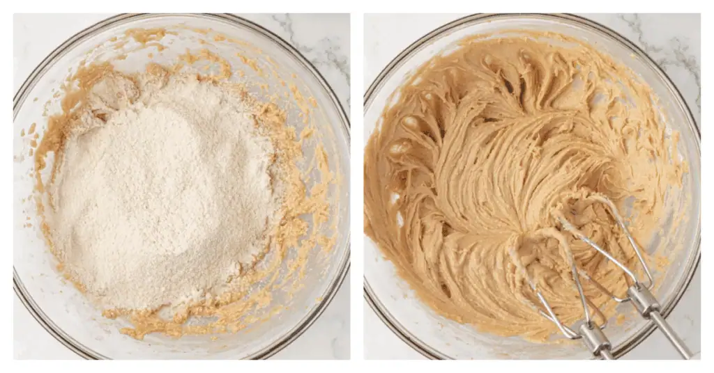 heat treated flour stirred into cookie dough