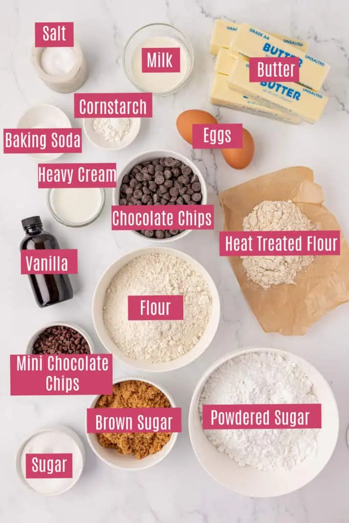 cookie dough cookies ingredients