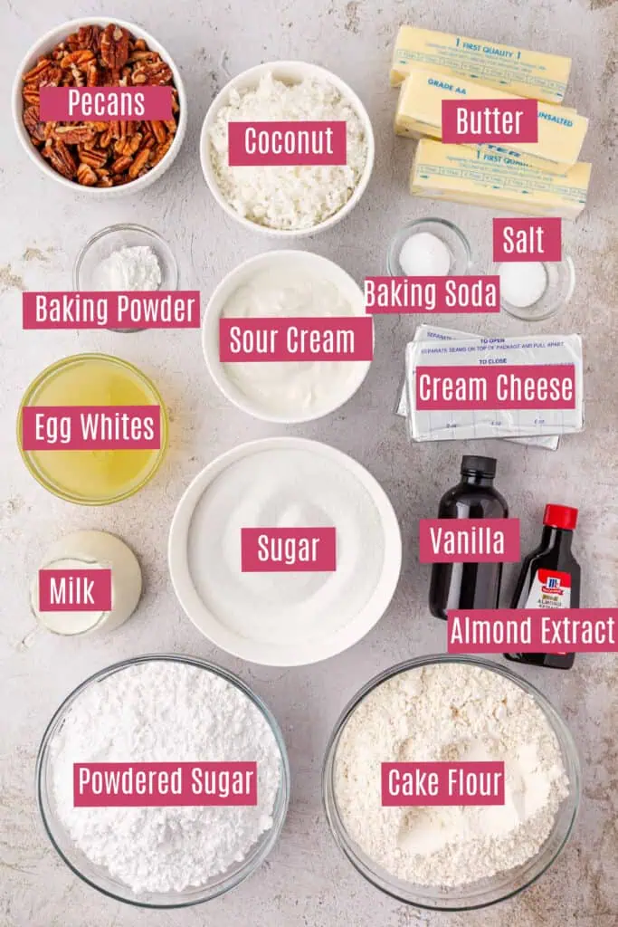 Italian cream cake ingredients
