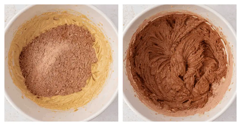 dry mix added to the bowl