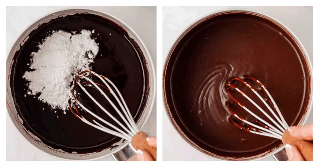 powdered sugar added to icing