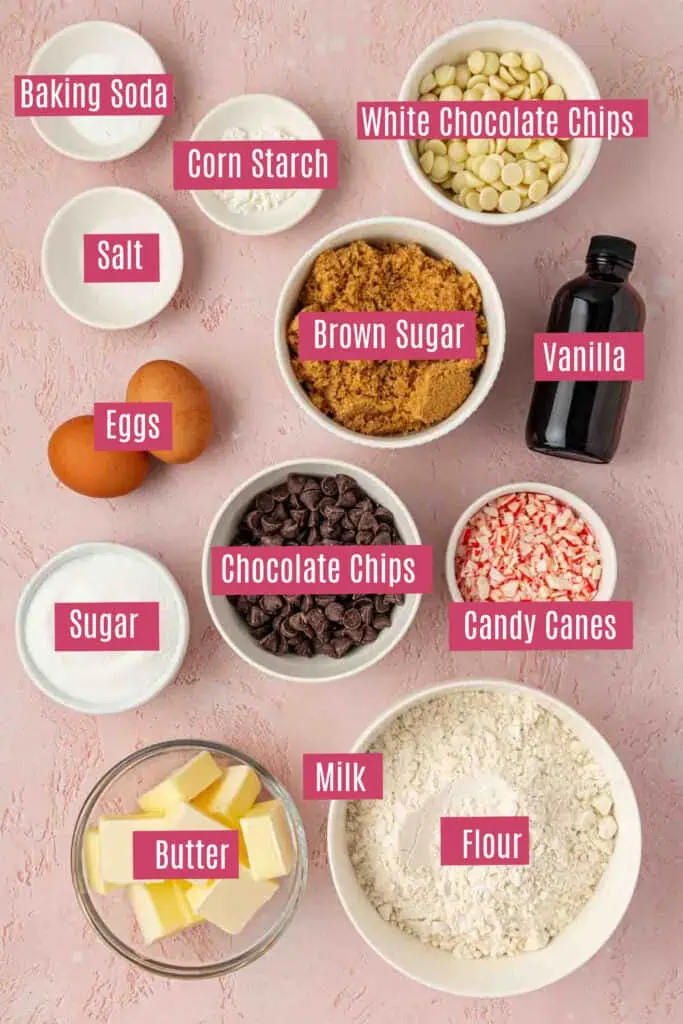 peppermint chocolate chip cookies ingredients