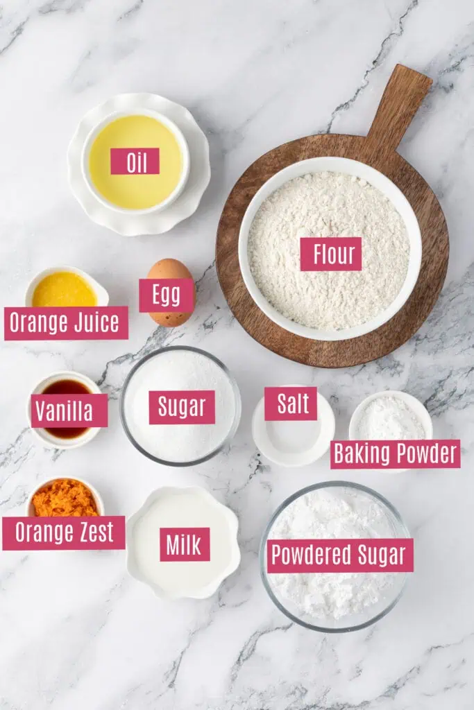 orange muffin ingredients