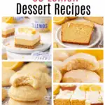 lemon desserts photo collage