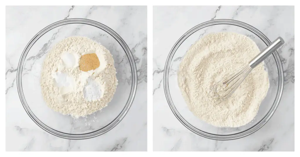 biscuit dry ingredients in a bowl
