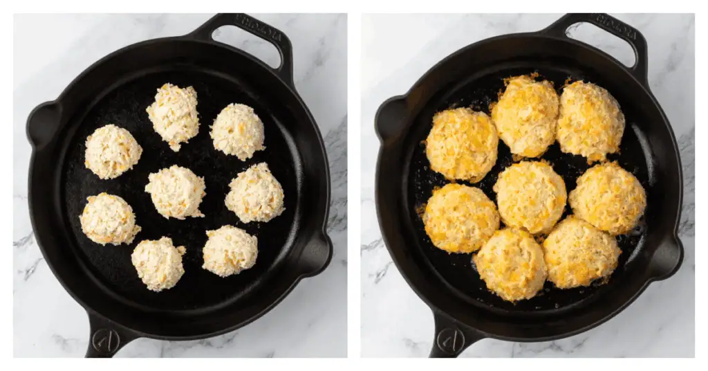 biscuits baked in a cast iron