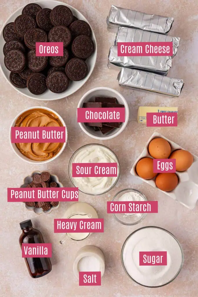 peanut butter cheesecake ingredients