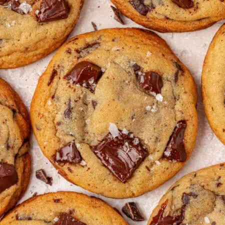 one big chocolate chip cookie