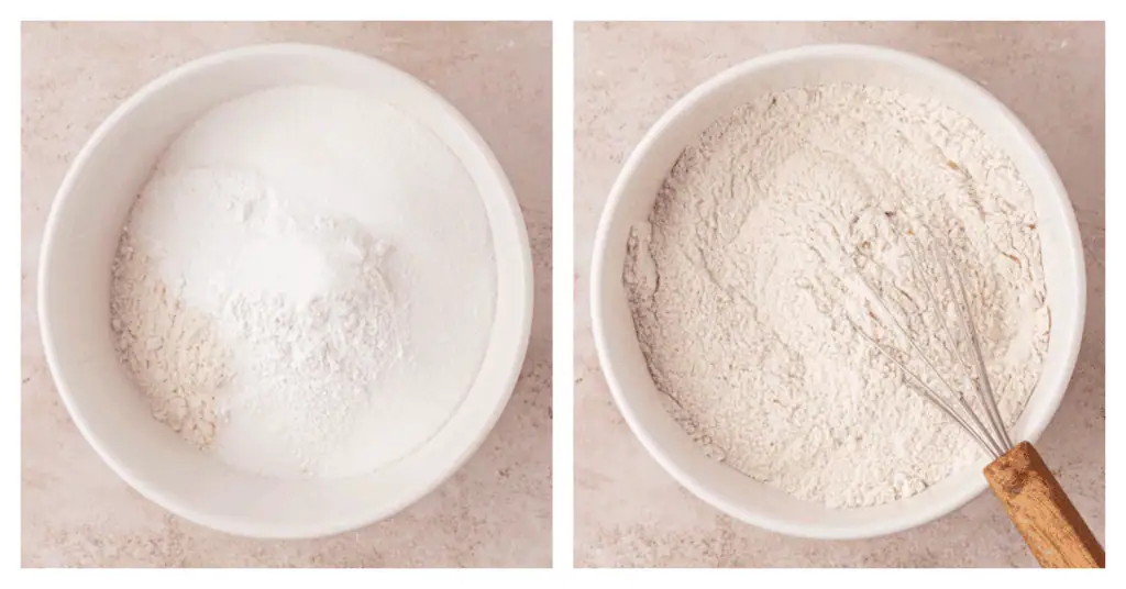 muffin dry ingredients whisked together