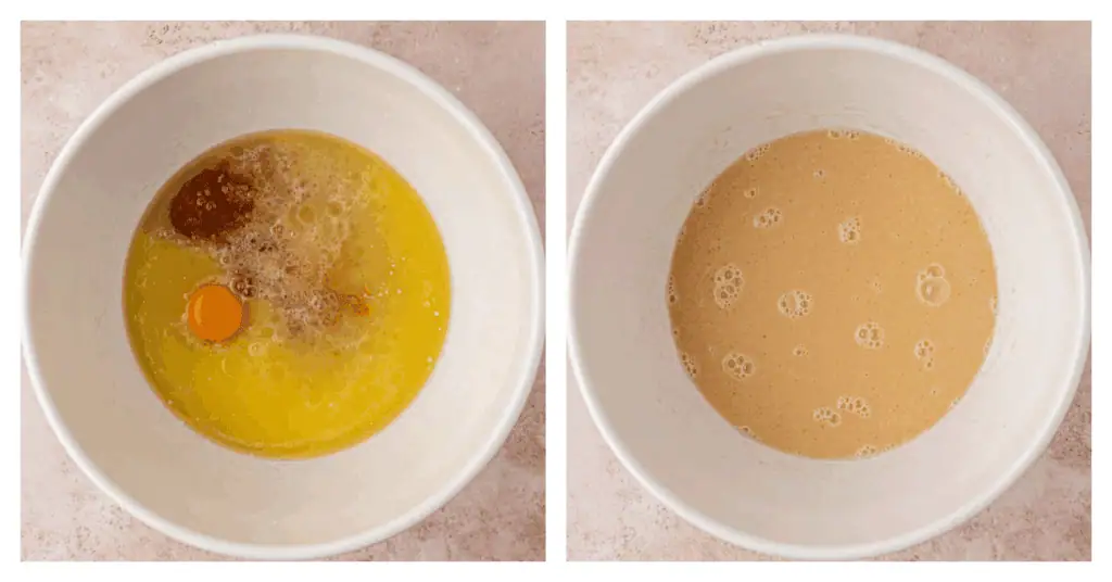 muffin wet ingredients in a bowl