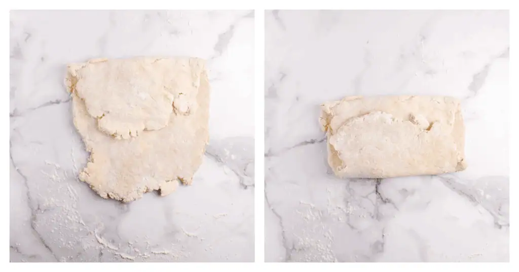 croissant dough folded like a book