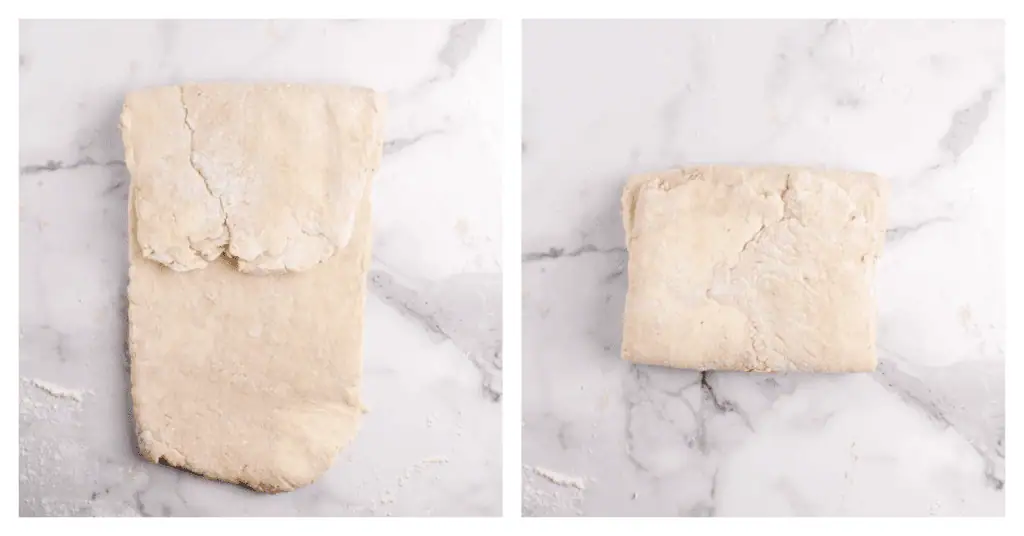 croissant dough folded like a book