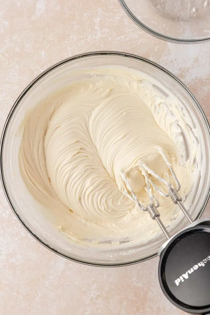 coconut cake batter in a bowl