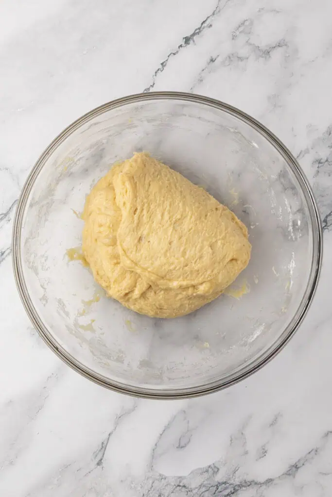 dough resting in a bowl