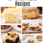 sheet cake recipes photo collage