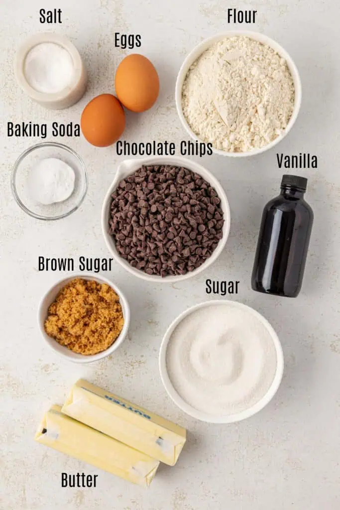 thin and crispy chocolate chip cookies ingredients