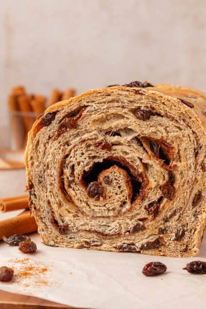 half a loaf of cinnamon raisin bread