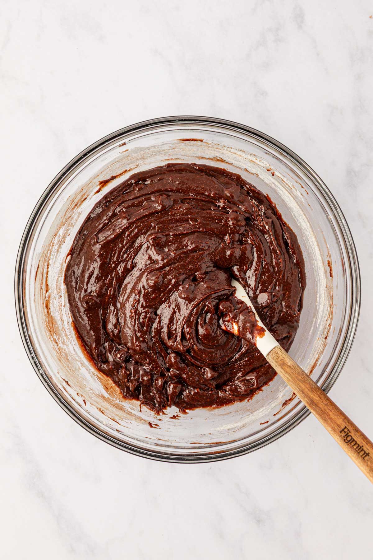 brownie batter in a bowl