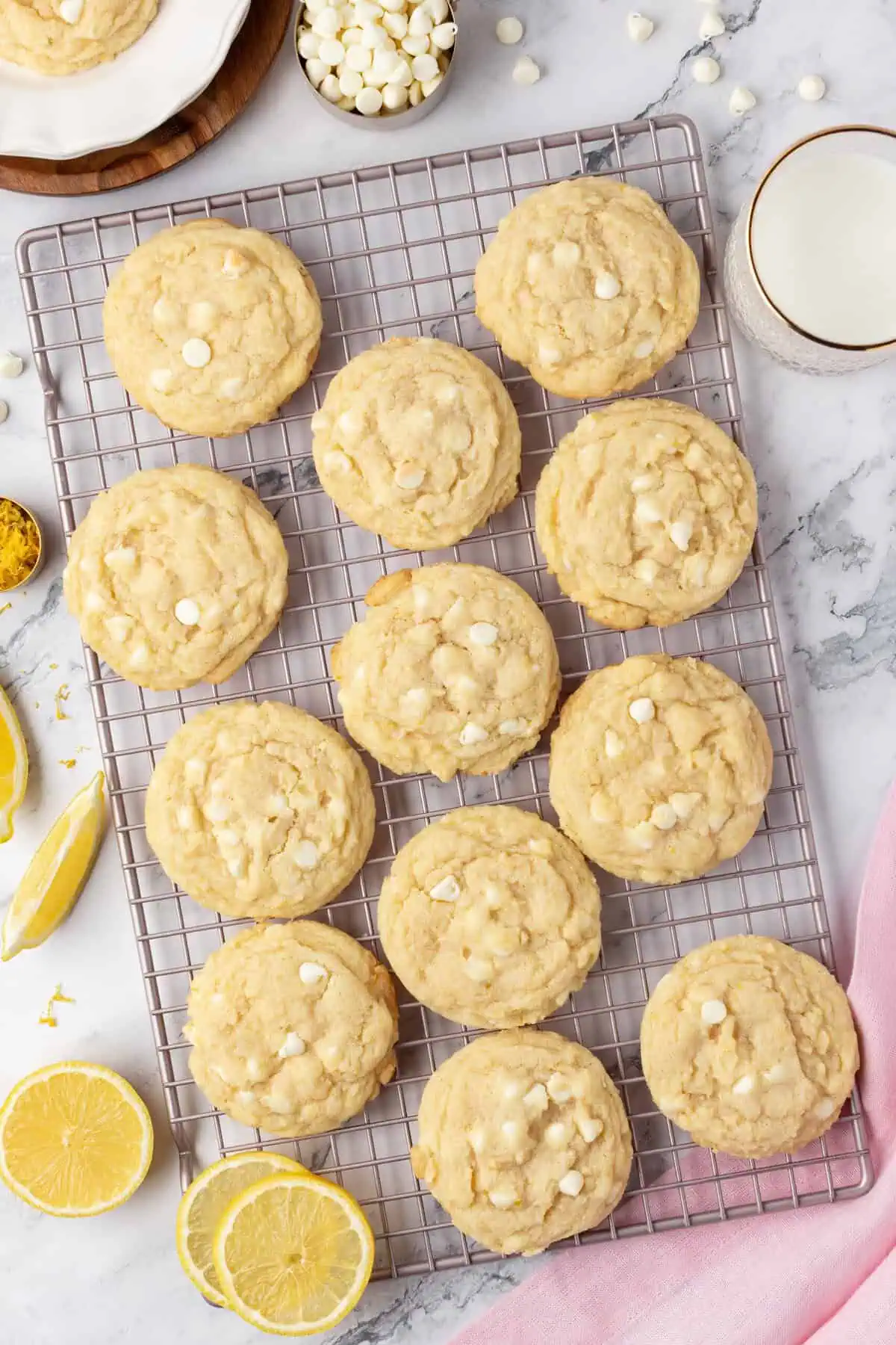 baked cookies on a wire rack