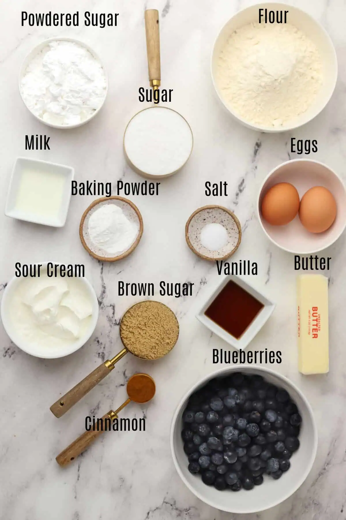 blueberry cinnamon bread ingredients