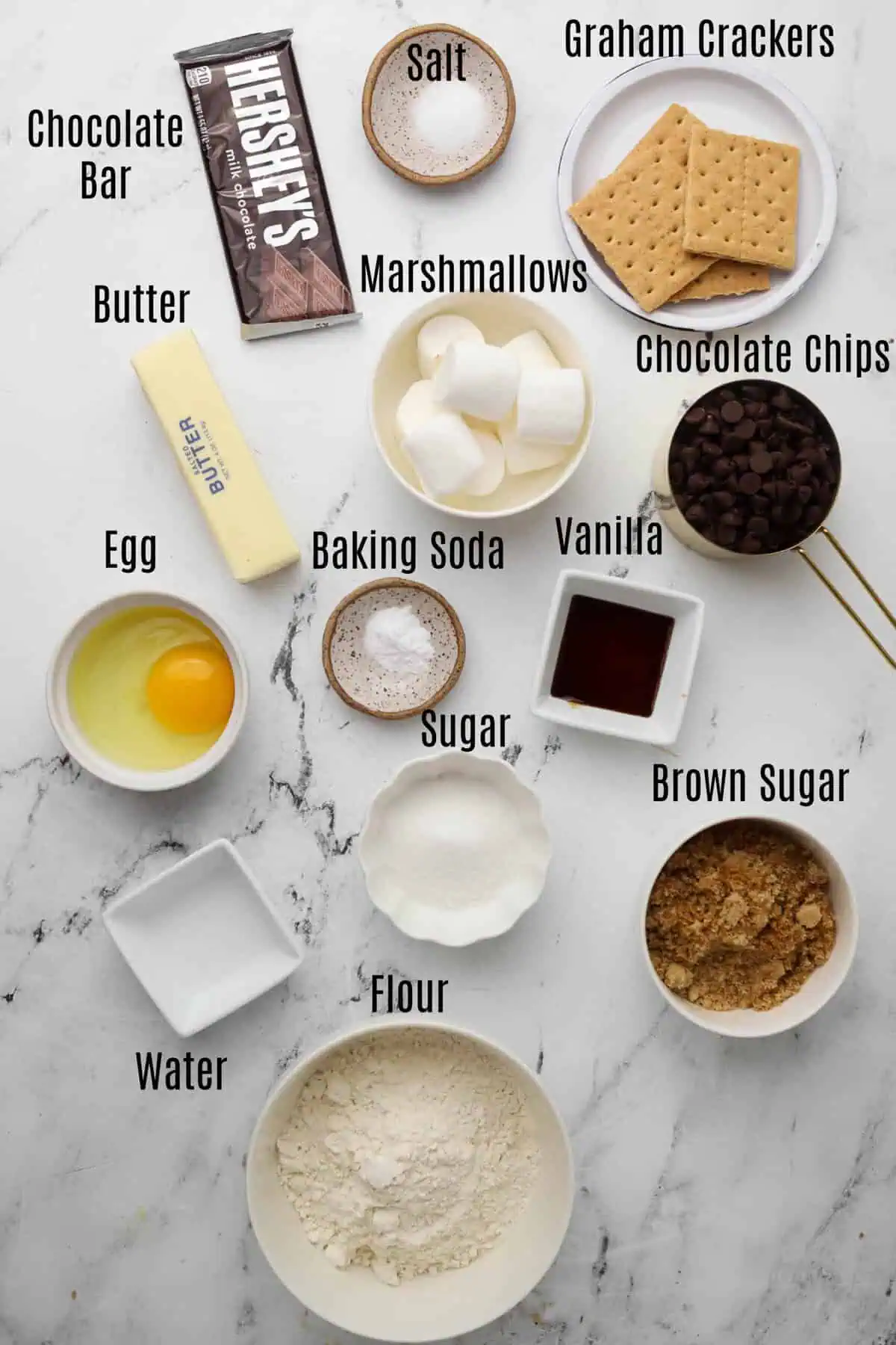 brown butter smores cookies ingredients