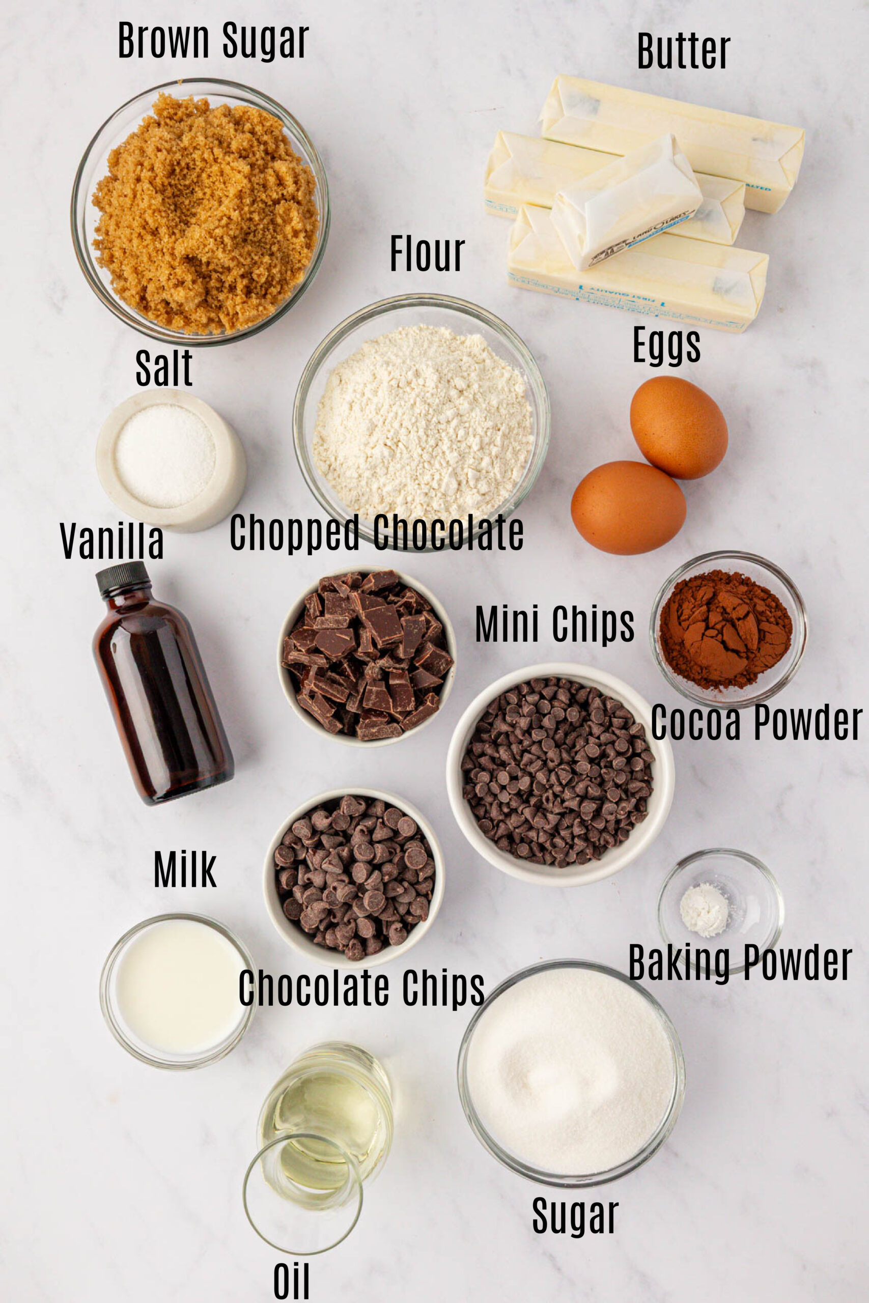 cookie dough brownie ingredients