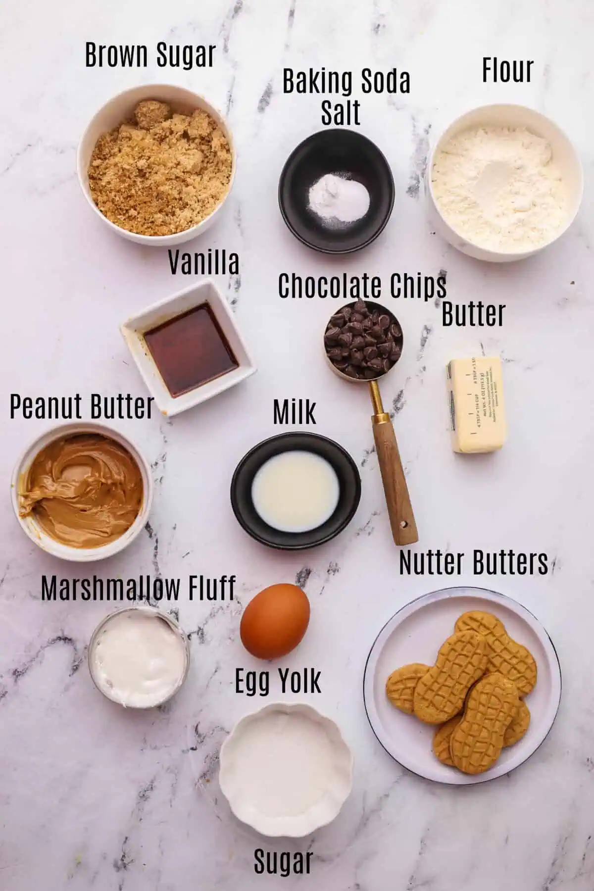 fluffernutter cookie skillet ingredients