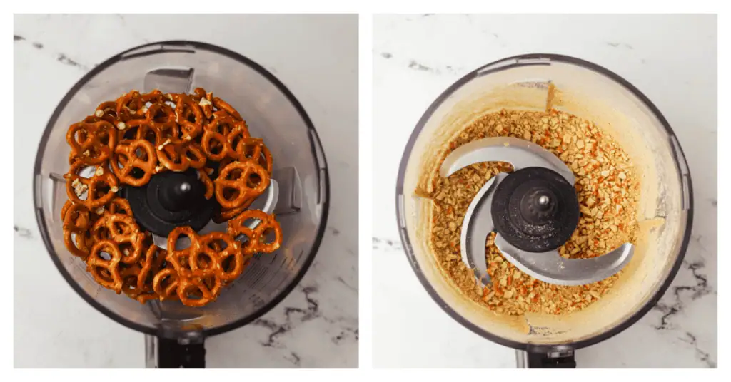 pretzels in a food processor