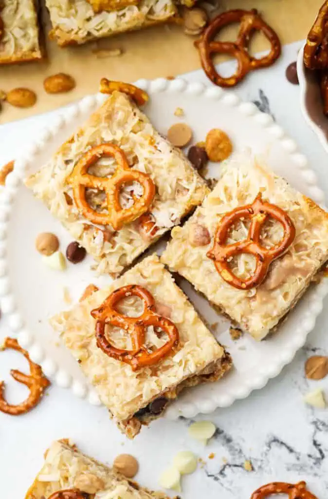 three bars on a plate