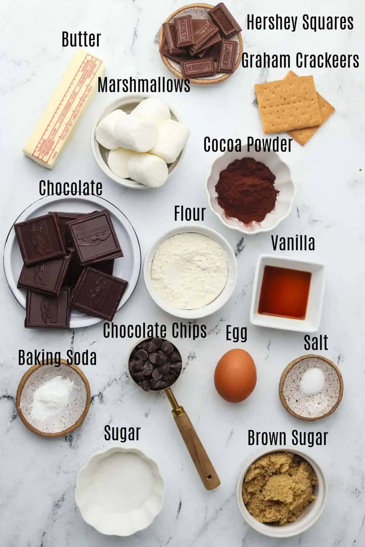 smores brownie cookies ingredients