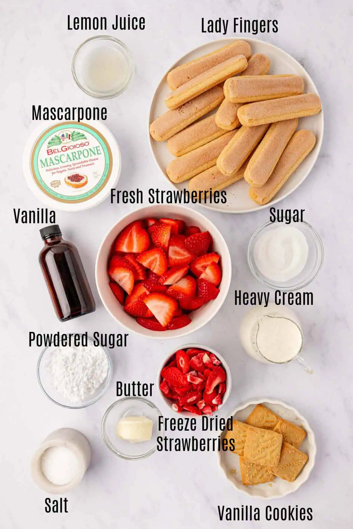 strawberry tiramisu ingredients