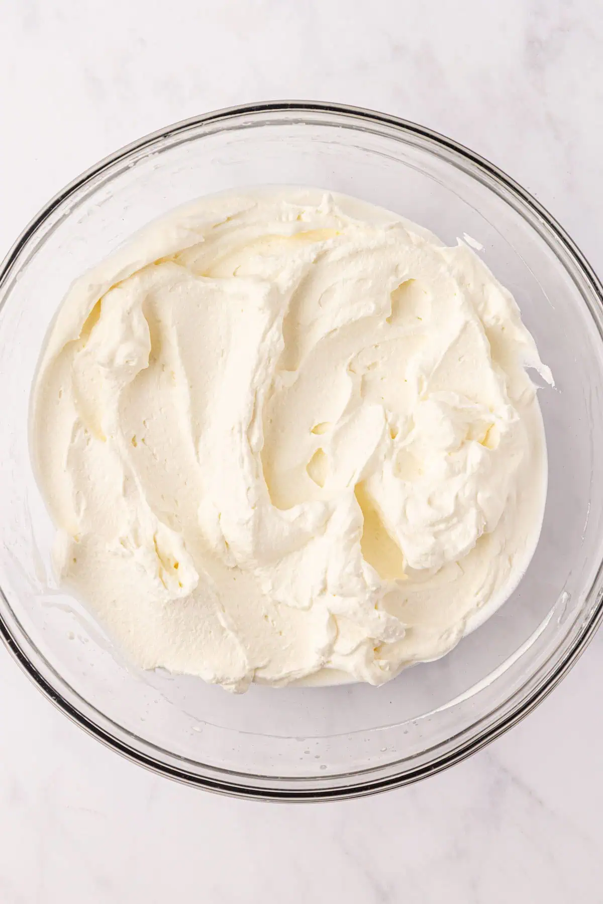 bowl of whipped cream