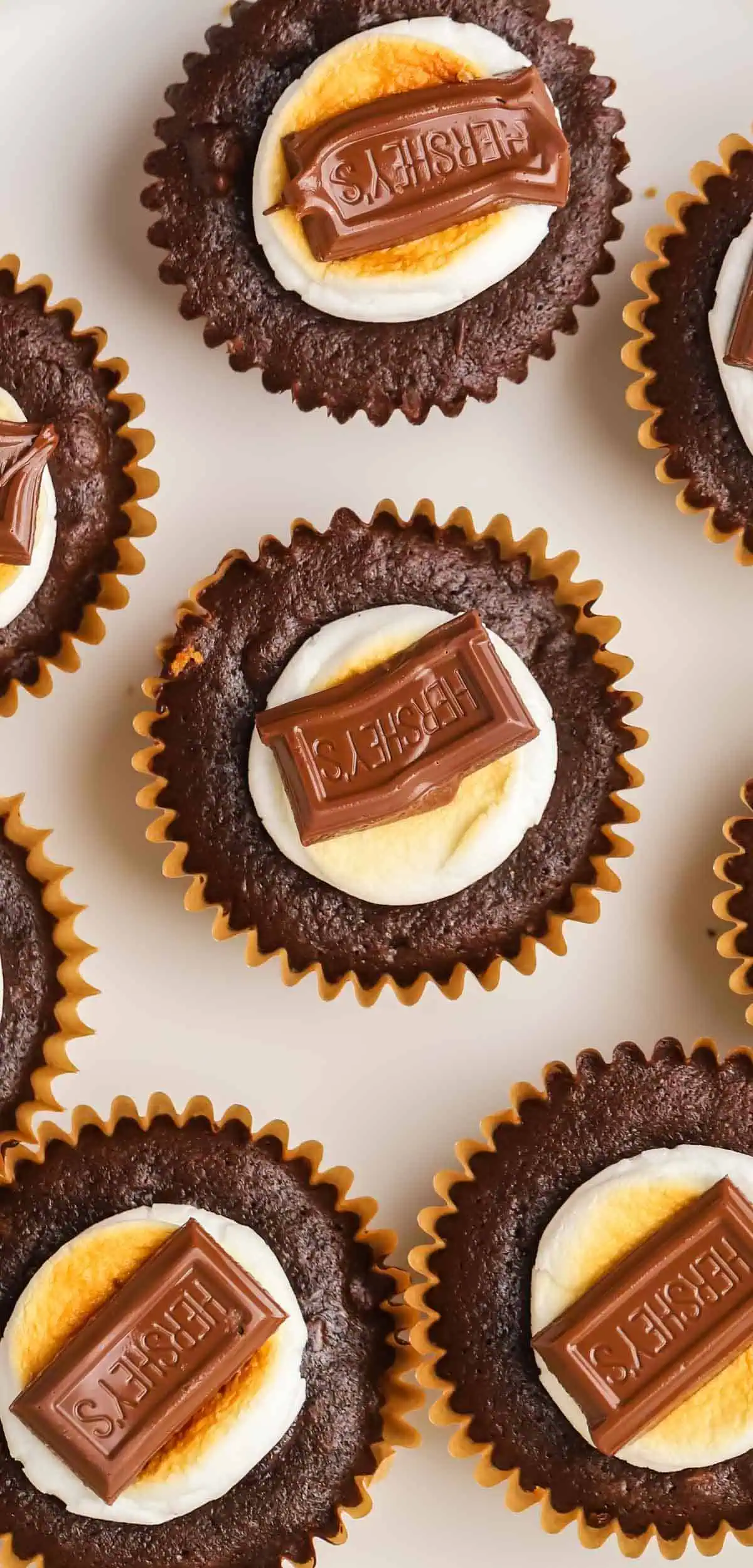a smores brownie bite next to more