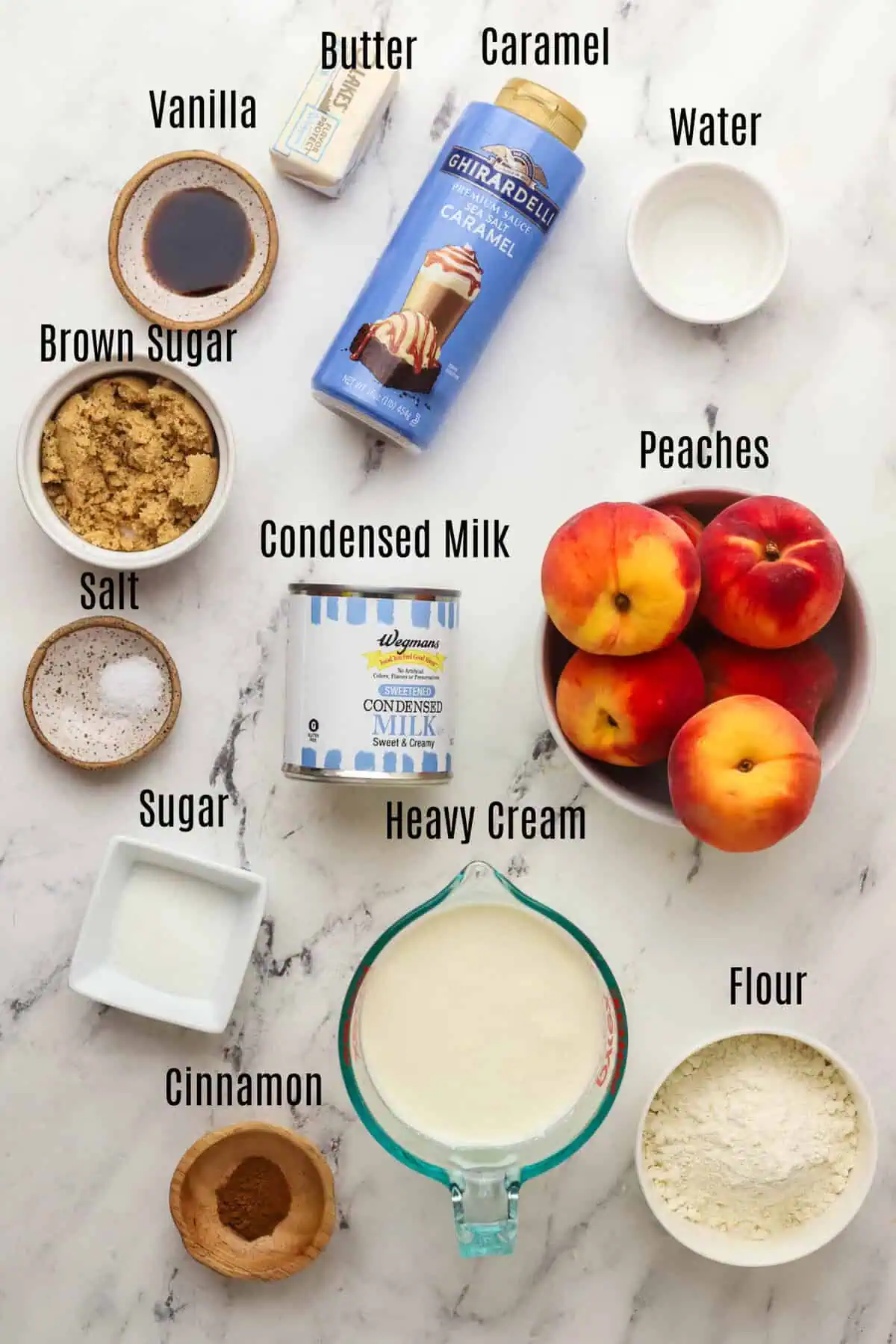 peach cobbler ice cream pie ingredients