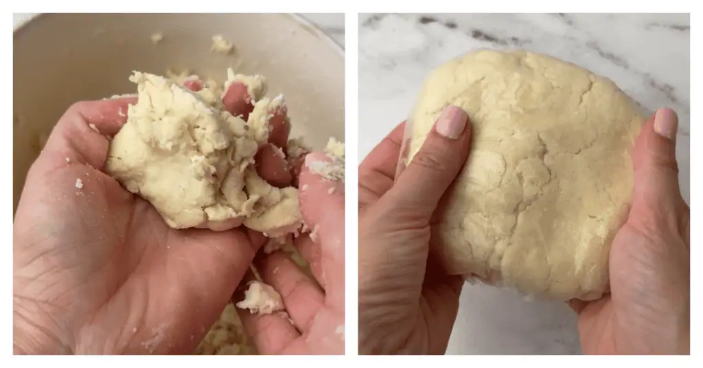 pie dough wrapped up