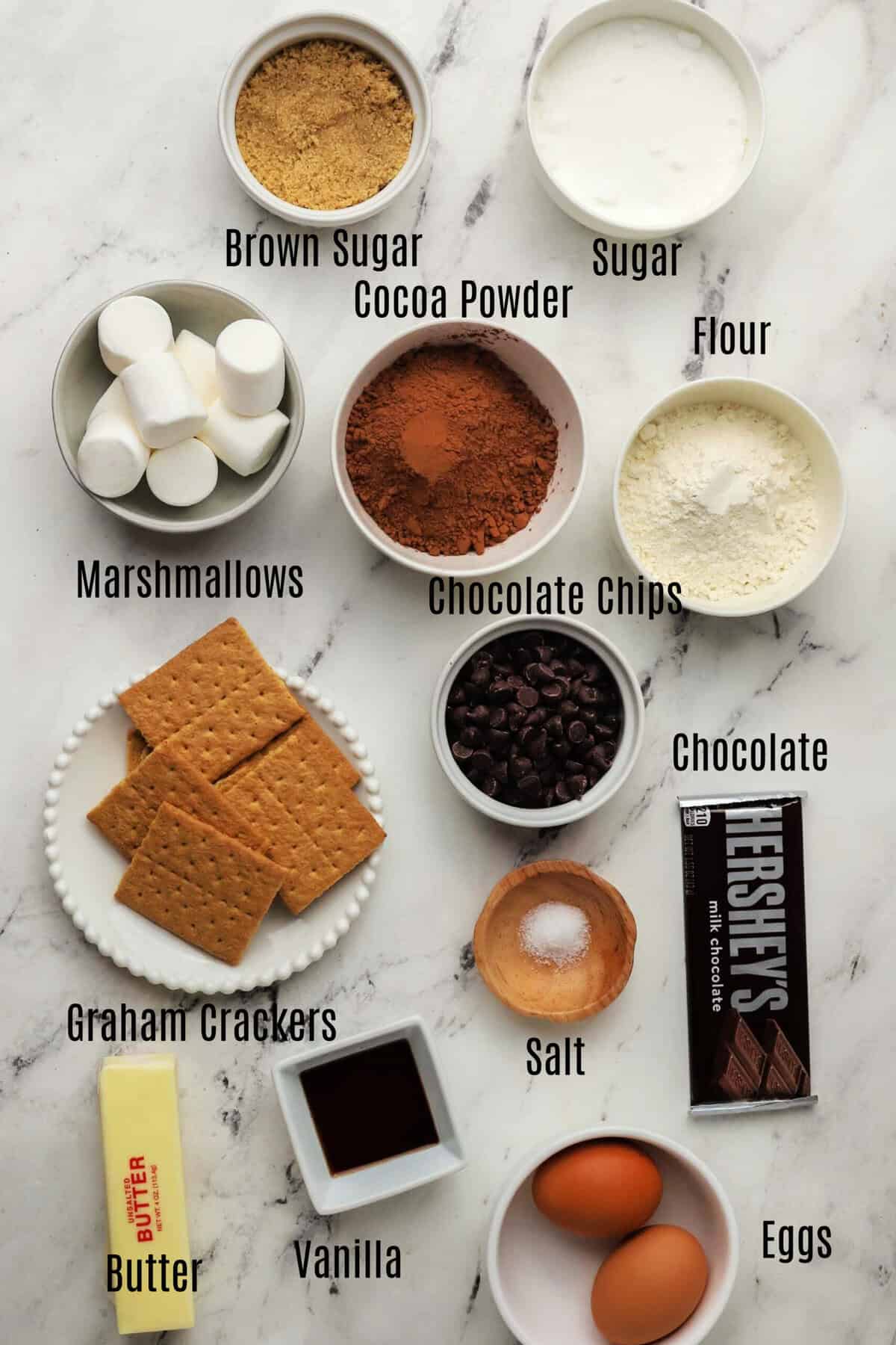 smores brownie bites ingredients